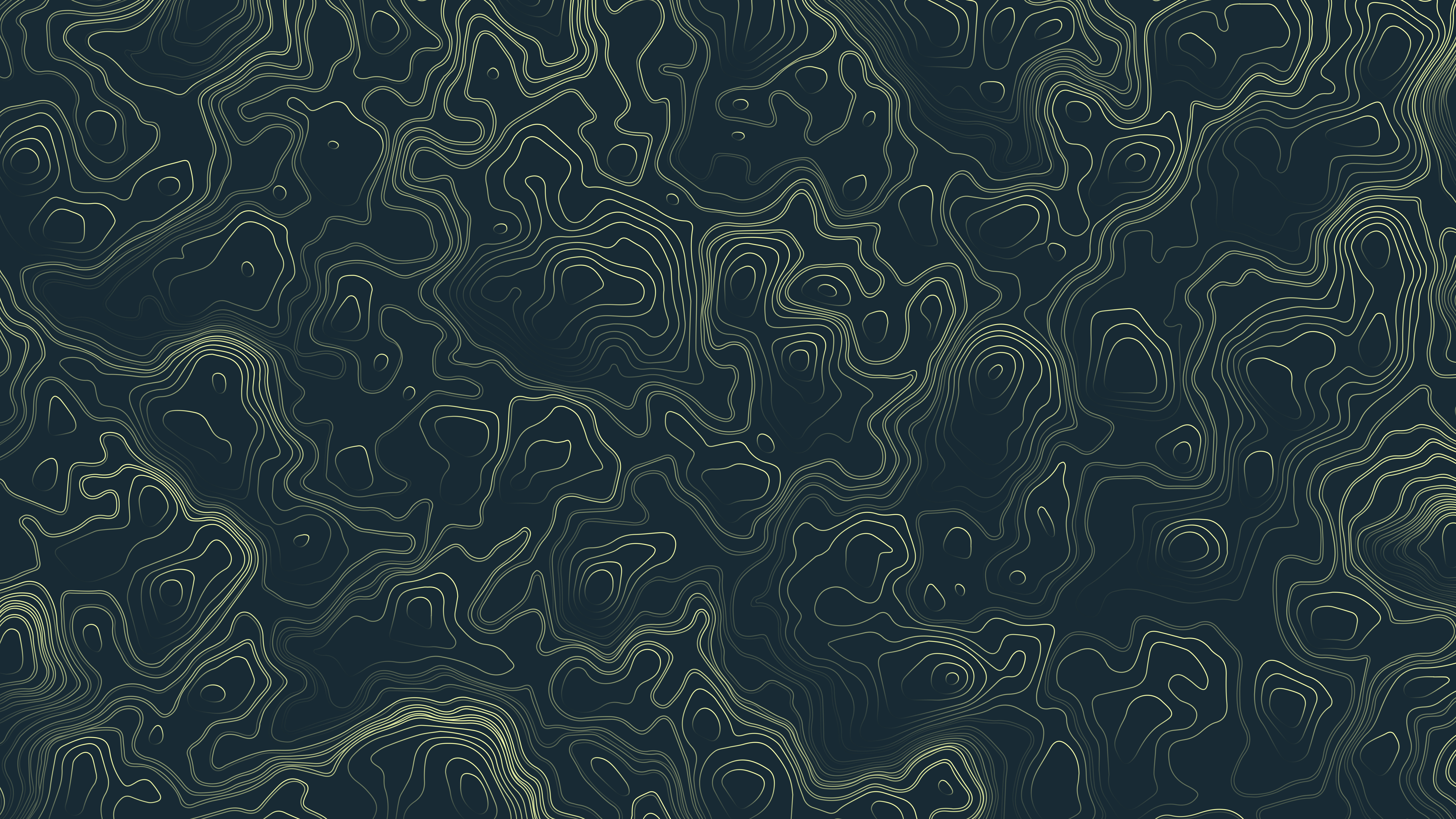 Topographic Contour Map Psychedelic Abstract Background